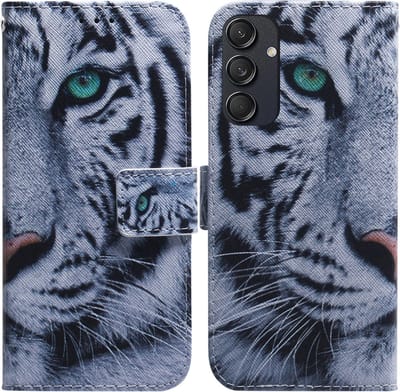 BookCover Hoes Etui geschikt voor Samsung Galaxy M55 - Tijger