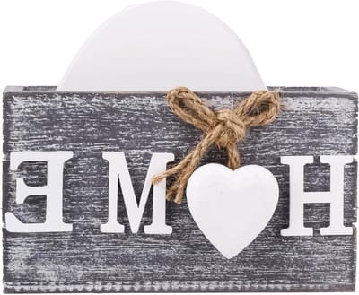Houten Hart Onderzetters Set van 6 met Opslagdoos - Ideaal voor Dranken, Kaarsen en Planten