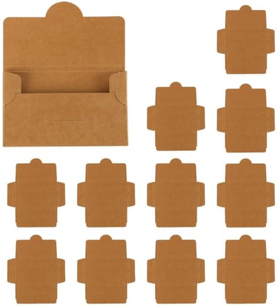 Dailygoods- Enveloppendoos Uitzonderlijke duurzaamheid - Kraftpapieren Doos - Verpakking voor Foto's - Verpakking voor Ansichtkaarten - Makkelijk mee te nemen - Ruimte voor Grote Verzameling - Opbergdoos