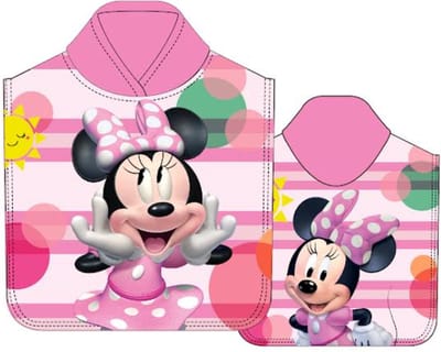 Minnie Mouse badPoncho Roze 3-8 Years poncho peuter katoen