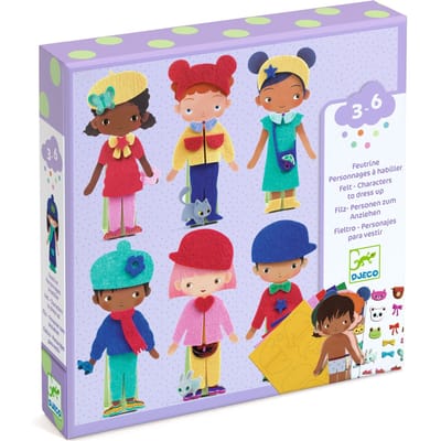 DJECO vilt dress up poppetjes 3 jr+
