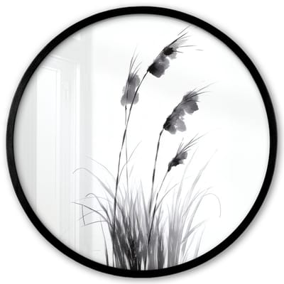 Poster in lijst Rond - Fotolijst 40x40 cm - Posters - Minimalistisch - Stelen - Wit - Ronde posterlijst zwart - Decoratie - Wanddecoratie woonkamer - Muurdecoratie slaapkamer