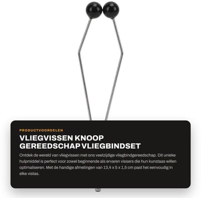 Dailygoods- Vliegbindset - Duurzaam Roestvrij Staal - Vliegvissen Gereedschap - Knoop Koppelverkoop - Outdoor Vissen - Slijtagebestendig