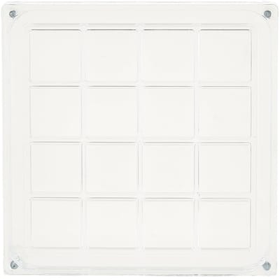 Dailygoods- Opbergdoos Transparant - Opbergdoos voor Schelpen - Compact - Draagbaar - Magnetische Sluiting - 16 Vakjes - Opbergbox