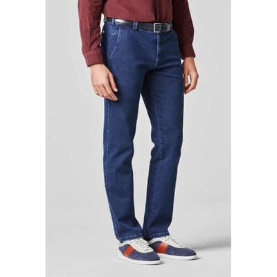 Meyer Jeans Bonn Modern Thermolight Denim Donker Blauw / male