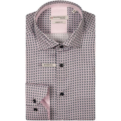 Giordano - Lange mouw overhemd - Heren - 3XL - rood - Katoen - 517820