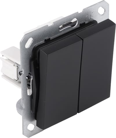 Q-Link S-Line schakelaar inbouw - serie - zwart