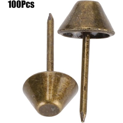 100 stuks Vintage Meubelspijkers Banknagels Speldjes Assortiment Kit Doe-het-zelf Projecten