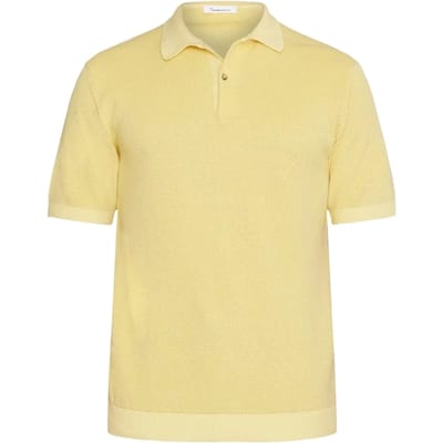 Gebreid poloshirt KnowledgeCotton Apparel Gots Vegan