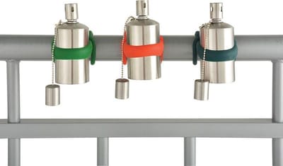 Balkon olielamp rvs 3 stuks