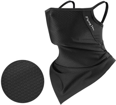 Zonnescherm fietsmasker - Outdoor vis UV-beschermende hoofddoek - Multifunctionele zonbeschermende nekband (zwart)