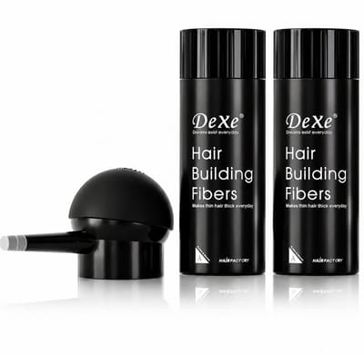 Haarverdikkings Starterset - 22g Hair Building Fibers - Zwart en Bruin - Met Sprayapplicator - Verbergt Haaruitval en Dunner Wordend Haar - Direct Voller Haar
