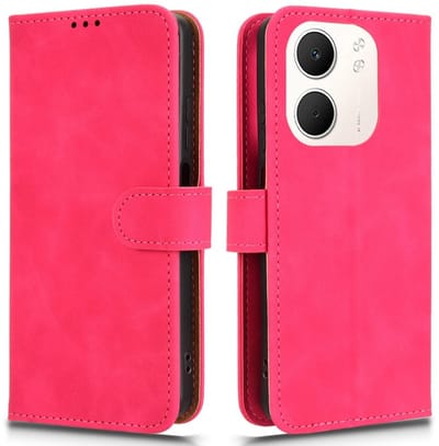 Coverup Hoesje - Geschikt voor OPPO A5x Hoesje - Coverup Book Case - Roze