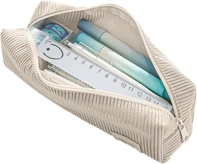 Pennenetui - Opbergtasje - School en kantoor - Zacht corduroy materiaal - 215 cm - Enkele attribuut