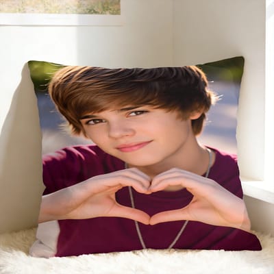 J-JustinS B-Bieber Kussensloop Zachte Kussensloop Voor Woonkamerbank Retro Trendy Kussenhoes 50x50cm