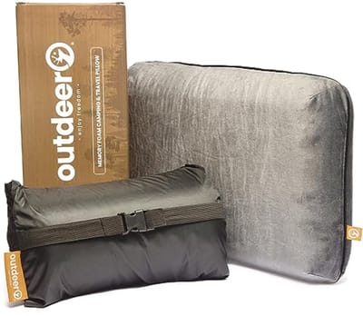 Camping Kussen van Geheugenfoam met Draagtas - Ergonomisch en Comfortabel voor Buitenactiviteiten
