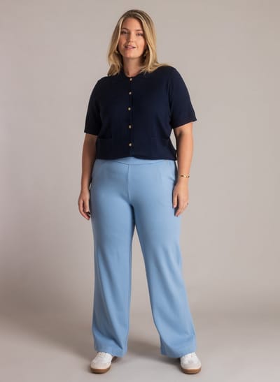 YEST CURVE Nadeche Essential Bottoms - Uniform Blue - maat W0(46) / L32