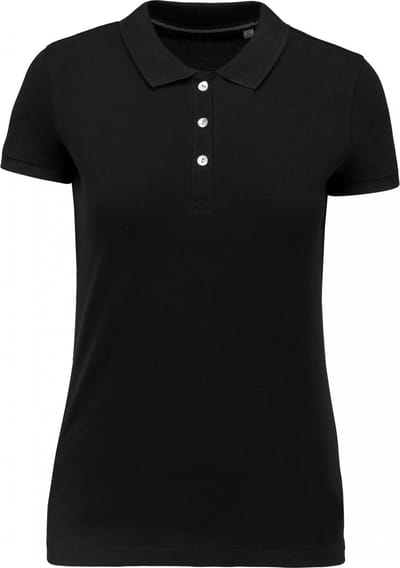 Kariban Damespolo Supima® korte mouwen K2001 - Black - XXL