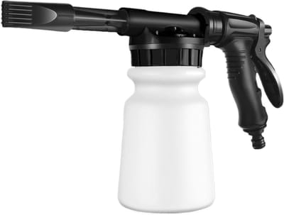 Schuimkanon - Schuimspuit - Auto wassen - Verbeterde schuimtechnologie - 1L capaciteit - Zwart