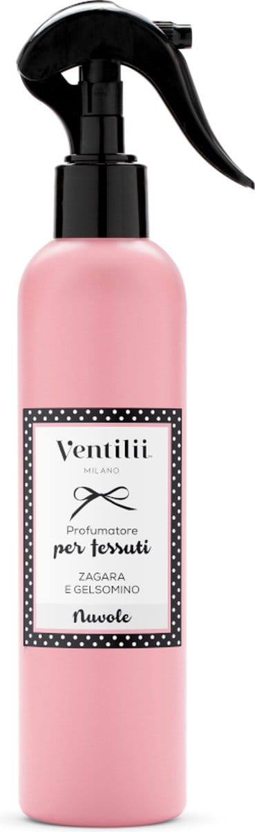 Roomspray Nuvole 250ml – Ventilii Milano® | Huisparfum interieurspray geurverspreider textielverfrisser
