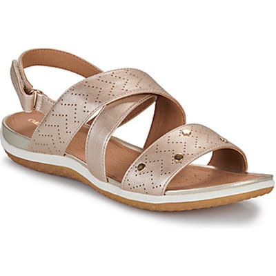 GEOX SANDAL VEGA DAMES Sandalen - LICHT GOUD - Maat 38