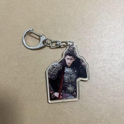 Mooie Zhang Linghe Hanger Rugzak Sleutelhanger Zhu Yu Cosplay Karakter Xie Zheng Acryl Rugzak Hangend Cadeau Fans Verzameling beige