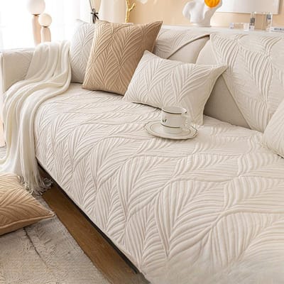 Nordic Simple Sofa Kussen Winter Pluche Verdikt Kussen Antislip Hoes Stoffen Sofahoes 70*70 gray