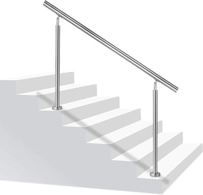 Trapleuning - Balustrade RVS - Veiligheid Buiten - Zonder Dwarsbalk - 150 cm Lengte - Roestvrij Staal