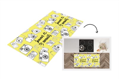 Keukenloper - Loper keuken - Camera - Zomer - Quotes - Patronen - 120x60 cm - Keukenloper vinyl