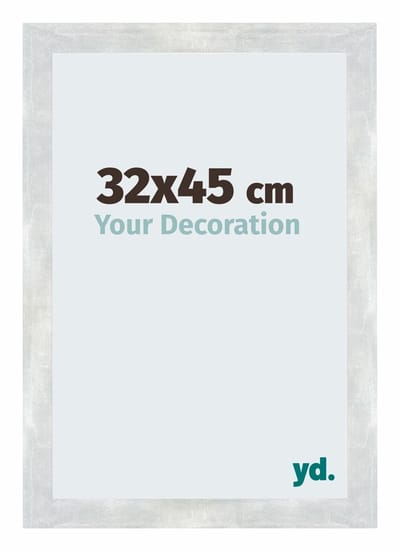 Your Decoration - Fotolijst 32x45 cm - MDF - Zilver Glanzend Vintage - Mura