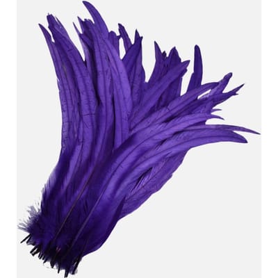 100 stuks 25-45 cm DIY Hanenveer Knutselen Naaien Kleding Decor Pluim Huisfeest Dames Veren Hoofddeksel Bruiloft Accessoires 25-30CM
