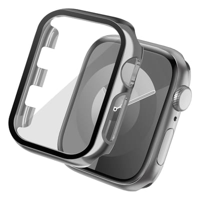 Screen protector - Geschikt voor Apple Watch 1 / 2 / 3 - 42 mm - Full Cover Hard Case / Beschermend Hoesje - Zilver