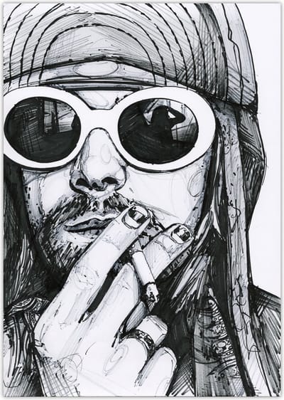 Kurt Kobain - canvas - 70 x 100 cm