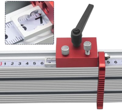 Dailygoods- Flip Stop Verstelbaar - Aluminiumlegering - Type 75 - Houtbewerkingsgereedschap - Standaard T-rails - Stevige Bevestiging - T-track Aanslag