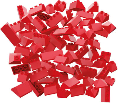 Hubelino Dakpannenset Bouwblokjes - 124dlg.