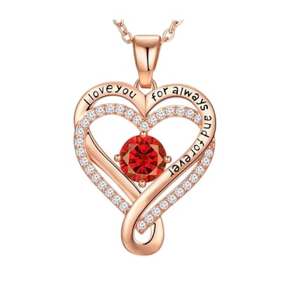 Lumici® Exclusive | Hart In Hart Ketting V3 - Zilveren Hartjes Ketting - S925 Sterling Zilver - Roze CZ Kubieke Zirconia - Valentijn Cadeau - Cadeau Voor Haar - Moederdag Cadeau - Dames Ketting - Liefde - Tijdloos Design - Rosegoud