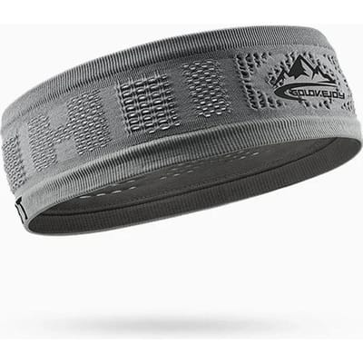 Koel Elastisch Vizier Unisex Zweetband Anti-slip Lichtgewicht Hardlopen Zonbescherming Voor Mannen Vrouwen grijs