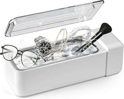 Ultrasone Reiniger - Sieradenreiniger Apparaat - Sieraden Schoonmaken - 42 KHZ Krachtige Reiniging - 600 ML Tank - Zilver
