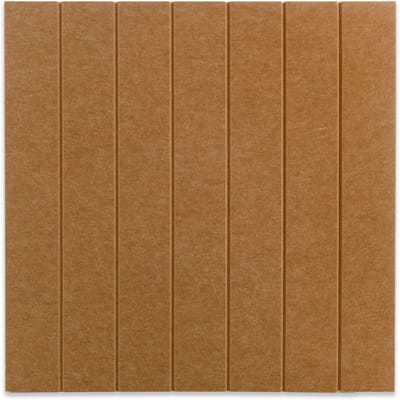 Vilt wandtegel vierkant, lattenwand B, bruin beige | 9mm dik | Verbetert de akoestiek | Eenvoudige montage | Wanddecoratie