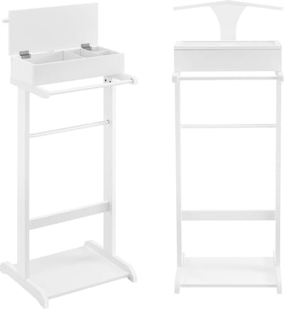 Dressboy kledingrek met opbergdoos 110x43,5x34,5 cm wit