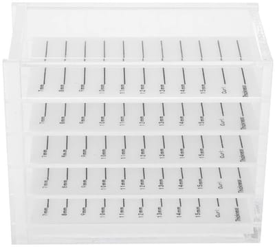 Dailygoody - False Eyelash Storage Box - Wimperopbergdoos - 5 Lagen Design - Duurzaam en Lichtgewicht - Schoonheidsorganizer - Geschikt voor Schoonhei