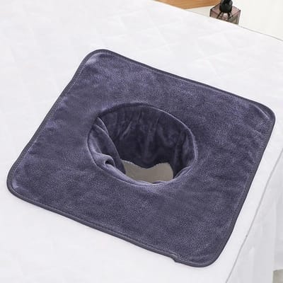 WiseGoods Premium Gezicht Handdoek Massagetafel - Spa Handdoeken - Behandeltafel Doek - Verzorging Accessoires - 35x35 Grijs