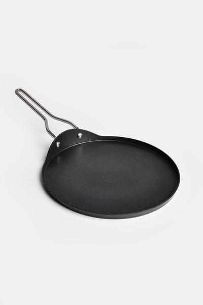 Pannenkoekenpan - Koekenpan Plat - Ontbijt Bakken - Anti-aanbaklaag - 26 cm - Zwart