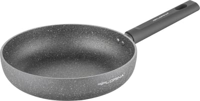 Florina Lava Stone Diepe Koekenpan 26 cm – Inductie- en gasgeschikt – Gietaluminium met 5-laagse steencoating – Grijs