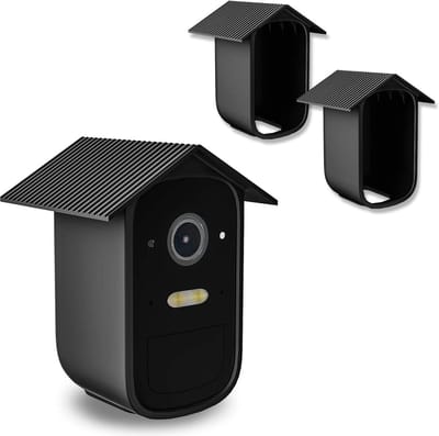 2 Stuks Siliconen geschikt voor eufy Security eufyCam 2C & eufyCam 2C Pro draadloze beveiligingscamera voor buiten – bescherming tegen uv-straling en regen