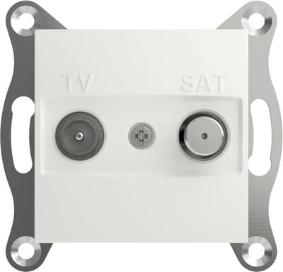 Schneider Electric EPH3470121D TV-satelliet eindcontactdoos Asfora Wit (RAL 9003) 1 stuk(s)
