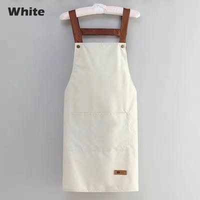 1 stuks vrouw mannen keuken schorten werk schort voor grill restaurant bar schoonheid nagels winkel cafés studio's uniform wit