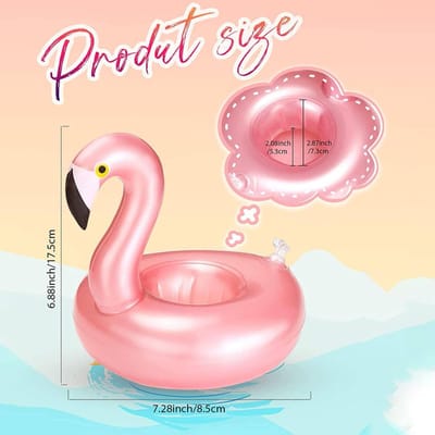 1 stuks-Opblaasbare Bekerhouder Eenhoorn Flamingo Drankhouder Zwembad Drijfmiddel Zwembadspeelgoed Feestdecoratie Bar Onderzetters