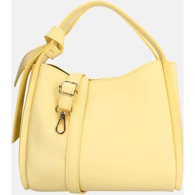 Charm London Knott handtas zachtgeel