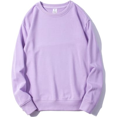 Heren Sweatshirts Tops Effen Kleur Heren Ronde Hals Sweatshirts Jas Lange Mouw Blanco Man Katoenen Trui L white